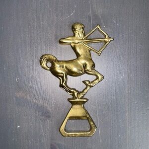 Brass Archer Brass Bottle Opener Mythical Sagittarius